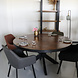 Lizzely Garden & Living Eettafel rond mangohout visgraat 150cm Avelyn bruin ronde industriële tafel duurzaam mango eetkamertafel Lizzely Garden & Living Eettafel rond mangohout visgraat 150cm Avelyn bruin ronde industriële tafel duurzaam mango eetkamertafel