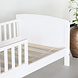 Lizzely Garden & Living Tweedekans model: Peuterbed wit hout 140x70cm Milene inclusief lattenbodem kinderbed