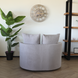 Lizzely Garden & Living Tweedekans model: Fauteuil loveseat teddy grijs draaibare fauteuil Lizzely Garden & Living Tweedekans model: Fauteuil loveseat teddy grijs draaibare fauteuil