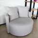 Lizzely Garden & Living Tweedekans model: Fauteuil loveseat teddy grijs draaibare fauteuil Lizzely Garden & Living Tweedekans model: Fauteuil loveseat teddy grijs draaibare fauteuil