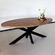 Lizzely Garden & Living Eettafel ovaal mangohout 200cm Glen bruin ovale industriële tafel duurzaam mango eetkamertafel Lizzely Garden & Living Eettafel ovaal mangohout 200cm Glen bruin ovale industriële tafel duurzaam mango eetkamertafel