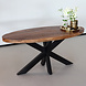 Lizzely Garden & Living Eettafel ovaal mangohout 180 Glen bruin ovale industriële tafel duurzaam mango eetkamertafel Lizzely Garden & Living Eettafel ovaal mangohout 180 Glen bruin ovale industriële tafel duurzaam mango eetkamertafel