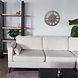 Lizzely Garden & Living Hoekbank design Lizza 270cm bank beige ribstof loungebank zowel links als rechts bankstel Lizzely Garden & Living Hoekbank design Lizza 270cm bank beige ribstof loungebank zowel links als rechts bankstel