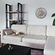 Lizzely Garden & Living Hoekbank design Lizza 270cm bank beige ribstof loungebank zowel links als rechts bankstel Lizzely Garden & Living Hoekbank design Lizza 270cm bank beige ribstof loungebank zowel links als rechts bankstel