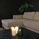 Lizzely Garden & Living Hoekbank design Lizza 270cm bank taupe ribstof loungebank zowel links als rechts bankstel Lizzely Garden & Living Hoekbank design Lizza 270cm bank taupe ribstof loungebank zowel links als rechts bankstel