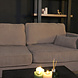 Lizzely Garden & Living Hoekbank design Lizza 270cm bank taupe ribstof loungebank zowel links als rechts bankstel Lizzely Garden & Living Hoekbank design Lizza 270cm bank taupe ribstof loungebank zowel links als rechts bankstel
