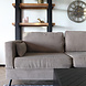 Lizzely Garden & Living Hoekbank design Lizza 270cm bank taupe ribstof loungebank zowel links als rechts bankstel Lizzely Garden & Living Hoekbank design Lizza 270cm bank taupe ribstof loungebank zowel links als rechts bankstel