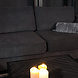 Lizzely Garden & Living Hoekbank design Lizza 270cm bank antraciet ribstof loungebank zowel links als rechts bankstel Lizzely Garden & Living Hoekbank design Lizza 270cm bank antraciet ribstof loungebank zowel links als rechts bankstel