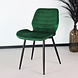 Tweedekans model: Eetkamerstoel Vinnies donkergroen velvet design stoel Tweedekans model: Eetkamerstoel Vinnies donkergroen velvet design stoel