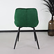 Tweedekans model: Eetkamerstoel Vinnies donkergroen velvet design stoel Tweedekans model: Eetkamerstoel Vinnies donkergroen velvet design stoel
