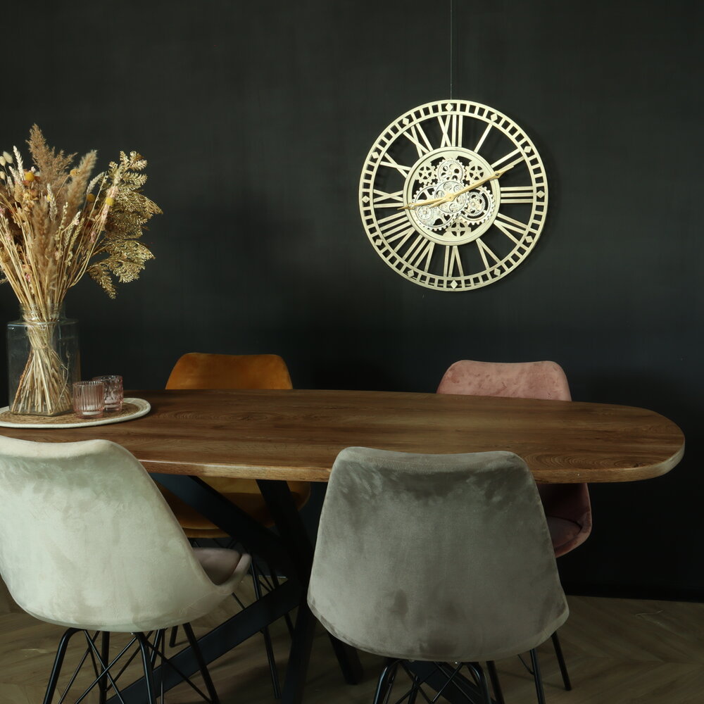 Eettafel Deens ovaal 160cm bruin Hero ovale eettafel Eettafel Deens ovaal 160cm bruin Hero ovale eettafel