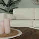 Lizzely Garden & Living Hoekbank design Darsiono 280cm bank beige ribstof loungebank zowel links als rechts bankstel Lizzely Garden & Living Hoekbank design Darsiono 280cm bank beige ribstof loungebank zowel links als rechts bankstel
