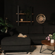 Lizzely Garden & Living Hoekbank design Darsiono 280cm bank antraciet ribstof loungebank zowel links als rechts bankstel Lizzely Garden & Living Hoekbank design Darsiono 280cm bank antraciet ribstof loungebank zowel links als rechts bankstel