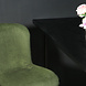 Lizzely Garden & Living Barkruk Inge donkergroen ribstof barstoel Lizzely Garden & Living Barkruk Inge donkergroen ribstof barstoel