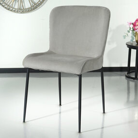 Lizzely Garden & Living Eetkamerstoel Maxime zand ribstof eetstoel Lizzely Garden & Living Eetkamerstoel Maxime zand ribstof eetstoel
