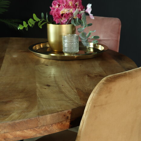 Lizzely Garden & Living Eettafel rond mangohout 130cm Jones lichtbruin ronde industriële tafel duurzaam mango eetkamertafel Lizzely Garden & Living Eettafel rond mangohout 130cm Jones lichtbruin ronde industriële tafel duurzaam mango eetkamertafel