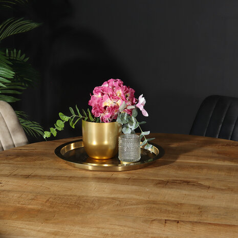 Lizzely Garden & Living Eettafel rond mangohout 120cm Jones lichtbruin ronde industriële tafel duurzaam mango eetkamertafel Lizzely Garden & Living Eettafel rond mangohout 120cm Jones lichtbruin ronde industriële tafel duurzaam mango eetkamertafel