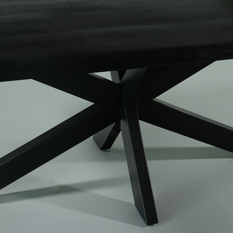 Lizzely Garden & Living Eettafel langwerpig mangohout 180cm zwart John langwerpige tafel duurzaam mango eetkamertafel Lizzely Garden & Living Eettafel langwerpig mangohout 180cm zwart John langwerpige tafel duurzaam mango eetkamertafel