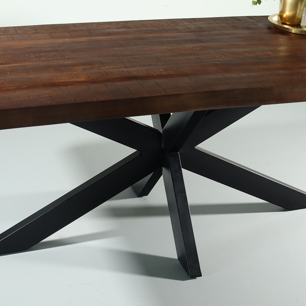 Eettafel langwerpig mangohout 200cm John langwerpige tafel duurzaam mango eetkamertafel Eettafel langwerpig mangohout 200cm John langwerpige tafel duurzaam mango eetkamertafel