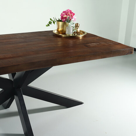 Lizzely Garden & Living Eettafel langwerpig mangohout 200cm John langwerpige tafel duurzaam mango eetkamertafel Lizzely Garden & Living Eettafel langwerpig mangohout 200cm John langwerpige tafel duurzaam mango eetkamertafel