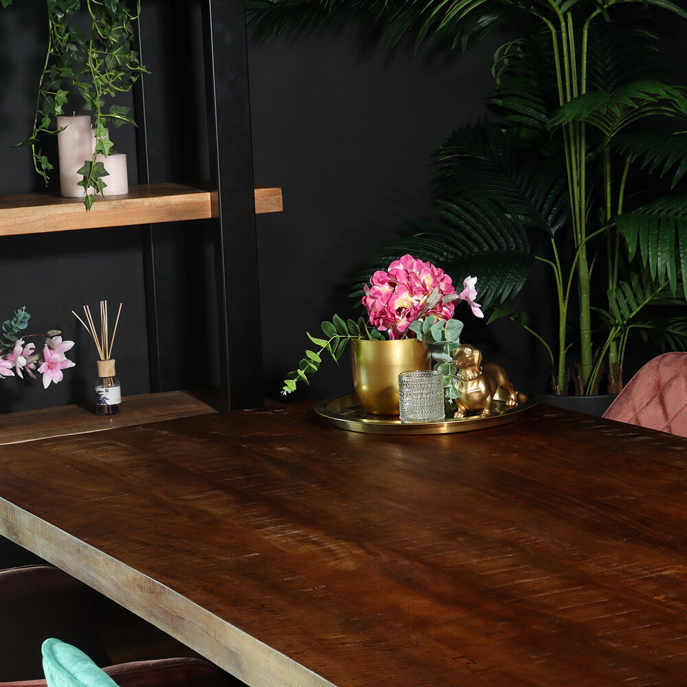 Eettafel langwerpig mangohout 200cm John langwerpige tafel duurzaam mango eetkamertafel Eettafel langwerpig mangohout 200cm John langwerpige tafel duurzaam mango eetkamertafel