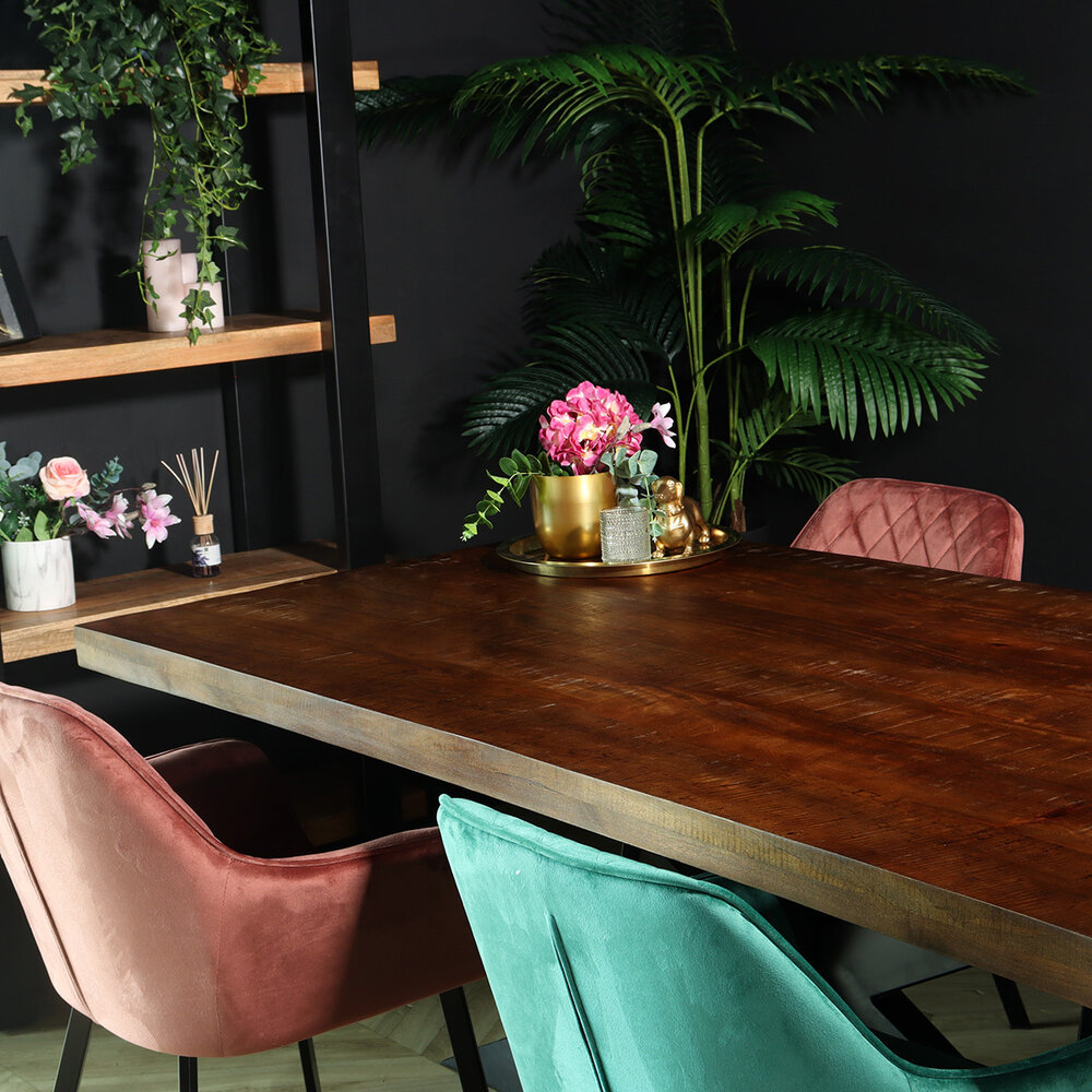 Eettafel langwerpig mangohout 200cm John langwerpige tafel duurzaam mango eetkamertafel Eettafel langwerpig mangohout 200cm John langwerpige tafel duurzaam mango eetkamertafel