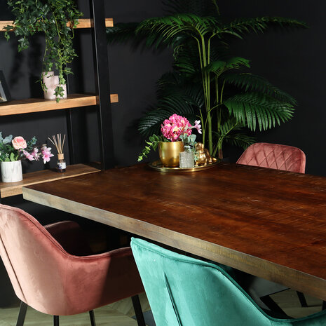 Lizzely Garden & Living Eettafel langwerpig mangohout 200cm John langwerpige tafel duurzaam mango eetkamertafel Lizzely Garden & Living Eettafel langwerpig mangohout 200cm John langwerpige tafel duurzaam mango eetkamertafel