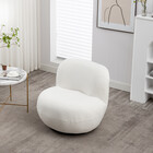 Draai fauteuil Lara teddy wit draaibare fauteuil Draai fauteuil Lara teddy wit draaibare fauteuil
