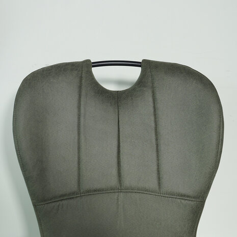 Lizzely Garden & Living Eetkamerstoel Yara met handgreep donkergroen microvezel eetstoel industrieel Lizzely Garden & Living Eetkamerstoel Yara met handgreep donkergroen microvezel eetstoel industrieel