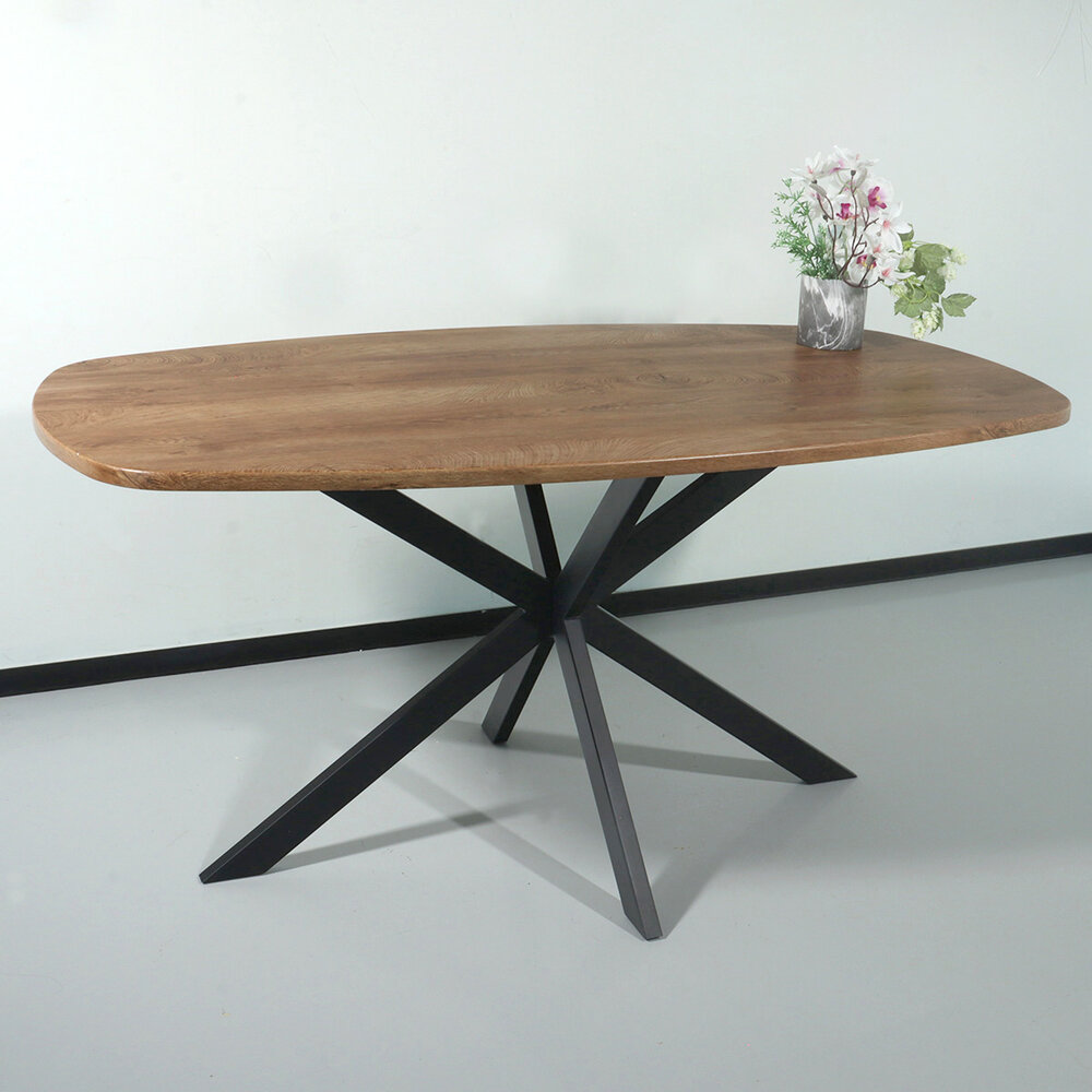 Eettafel Deens ovaal 160cm bruin Hero ovale eettafel Eettafel Deens ovaal 160cm bruin Hero ovale eettafel