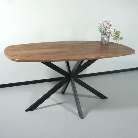 Lizzely Garden & Living Eettafel Deens ovaal 160cm bruin Hero ovale eettafel Lizzely Garden & Living Eettafel Deens ovaal 160cm bruin Hero ovale eettafel