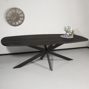 Lizzely Garden & Living Eettafel Deens ovaal 240x110cm zwart Hero ovale eettafel Lizzely Garden & Living Eettafel Deens ovaal 240x110cm zwart Hero ovale eettafel