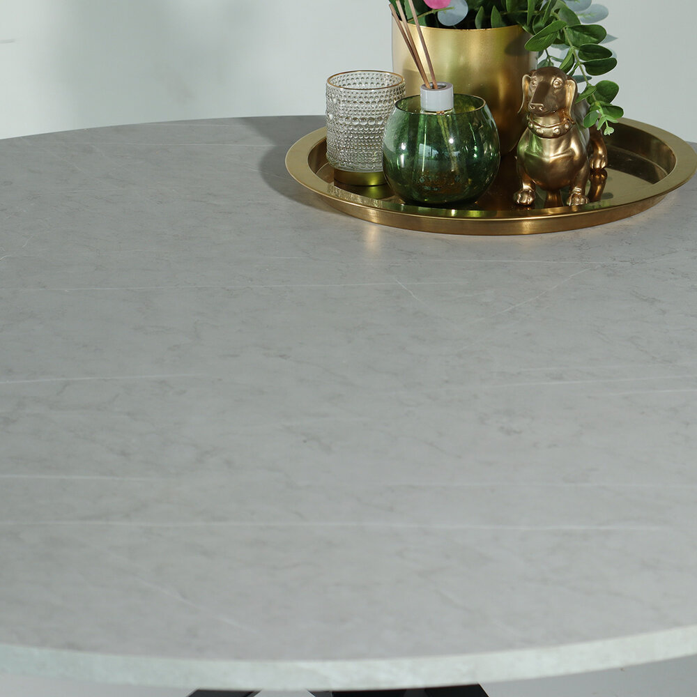 Eettafel rond Ronsi grijs 120cm ronde tafel Eettafel rond Ronsi grijs 120cm ronde tafel