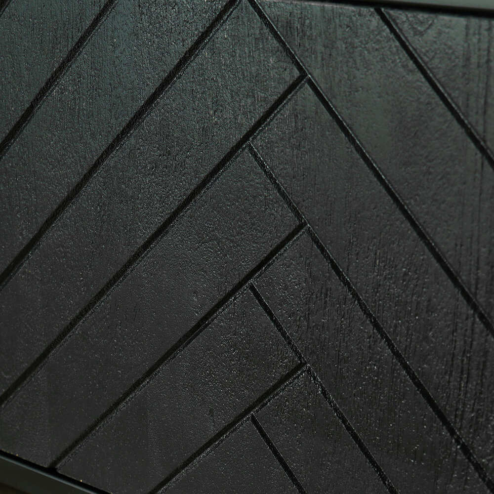 TV meubel industrieel Danae zwart visgraat duurzaam mangohout 180cm lengte mango TV meubel industrieel Danae zwart visgraat duurzaam mangohout 180cm lengte mango