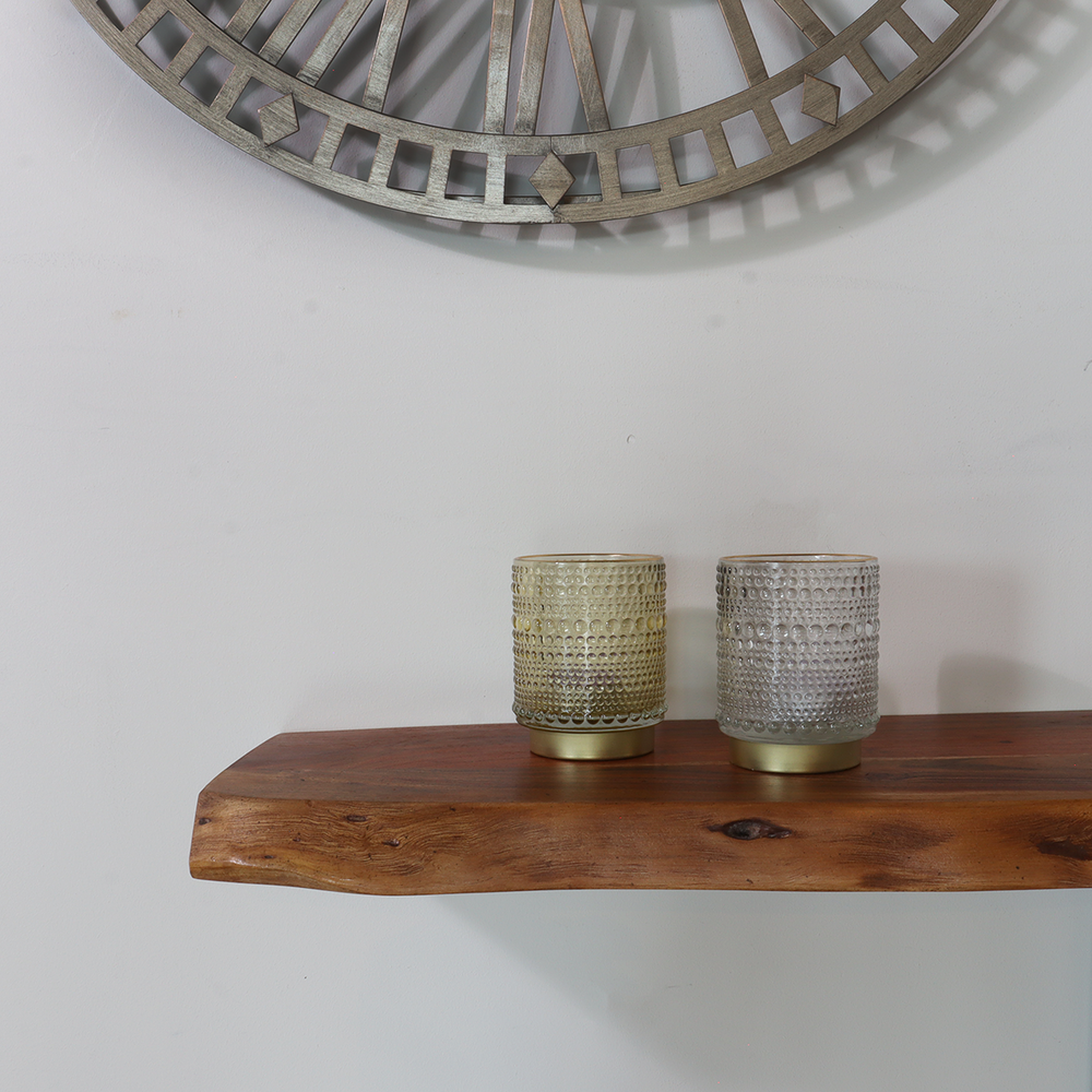 Wandplank Inge industrieel lengte 65cm acacia hout muurdecoratie