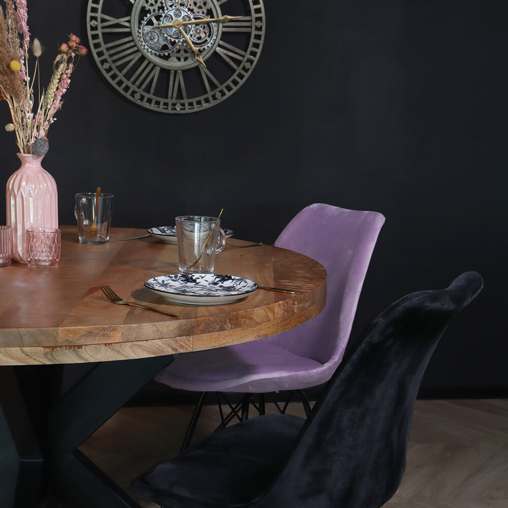 Eetkamerstoel Viga paars velvet eetstoel Eetkamerstoel Viga paars velvet eetstoel