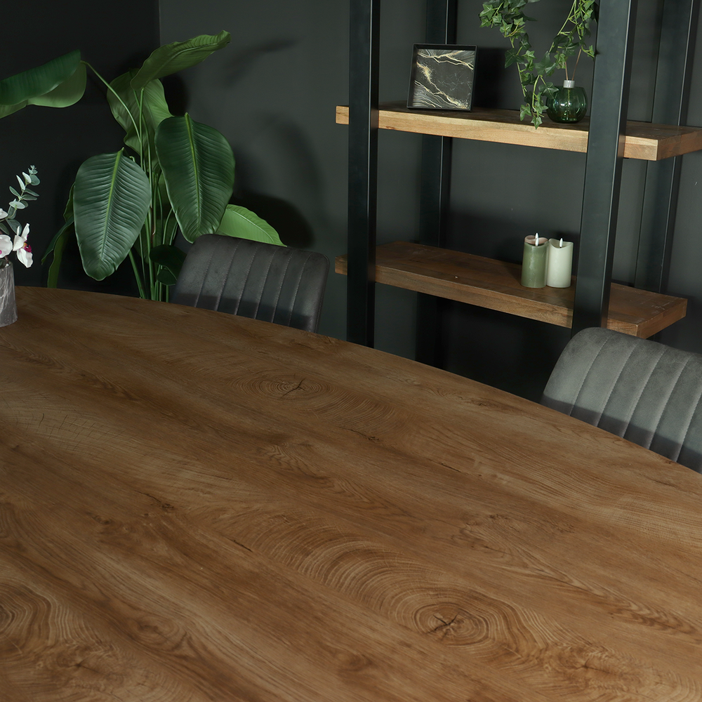 Eettafel ovaal 240cm Rato bruin ovale tafel Eettafel ovaal 240cm Rato bruin ovale tafel