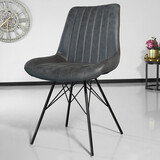 Lizzely Garden & Living Eetkamerstoel Chesro grijs eetstoel industrieel Lizzely Garden & Living Eetkamerstoel Chesro grijs eetstoel industrieel