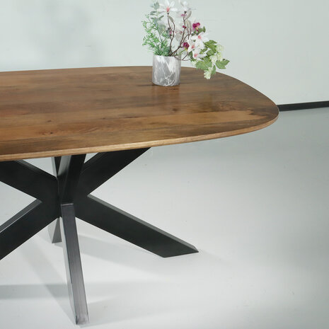 Lizzely Garden & Living Eettafel deens ovaal mangohout 160cm Austin bruin ovale tafel duurzaam mango eetkamertafel Lizzely Garden & Living Eettafel deens ovaal mangohout 160cm Austin bruin ovale tafel duurzaam mango eetkamertafel