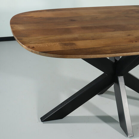 Lizzely Garden & Living Eettafel deens ovaal mangohout 160cm Austin bruin ovale tafel duurzaam mango eetkamertafel Lizzely Garden & Living Eettafel deens ovaal mangohout 160cm Austin bruin ovale tafel duurzaam mango eetkamertafel
