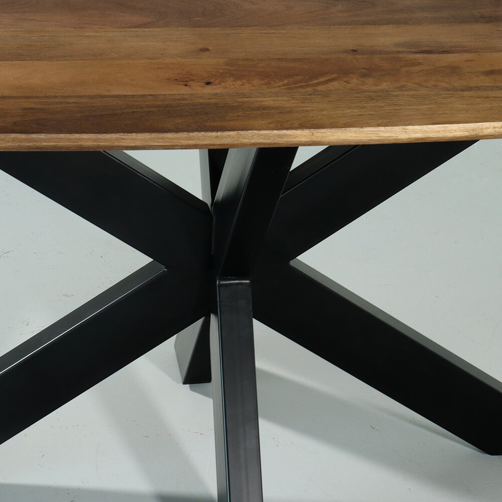 Eettafel deens ovaal mangohout 160cm Austin bruin ovale tafel duurzaam mango eetkamertafel Eettafel deens ovaal mangohout 160cm Austin bruin ovale tafel duurzaam mango eetkamertafel