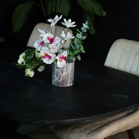 Lizzely Garden & Living Eettafel deens ovaal mangohout 180cm Austin zwart ovale tafel duurzaam mango eetkamertafel Lizzely Garden & Living Eettafel deens ovaal mangohout 180cm Austin zwart ovale tafel duurzaam mango eetkamertafel