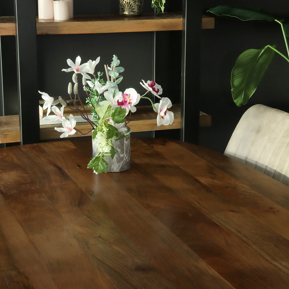 Eettafel deens ovaal mangohout 160cm Austin bruin ovale tafel duurzaam mango eetkamertafel Eettafel deens ovaal mangohout 160cm Austin bruin ovale tafel duurzaam mango eetkamertafel