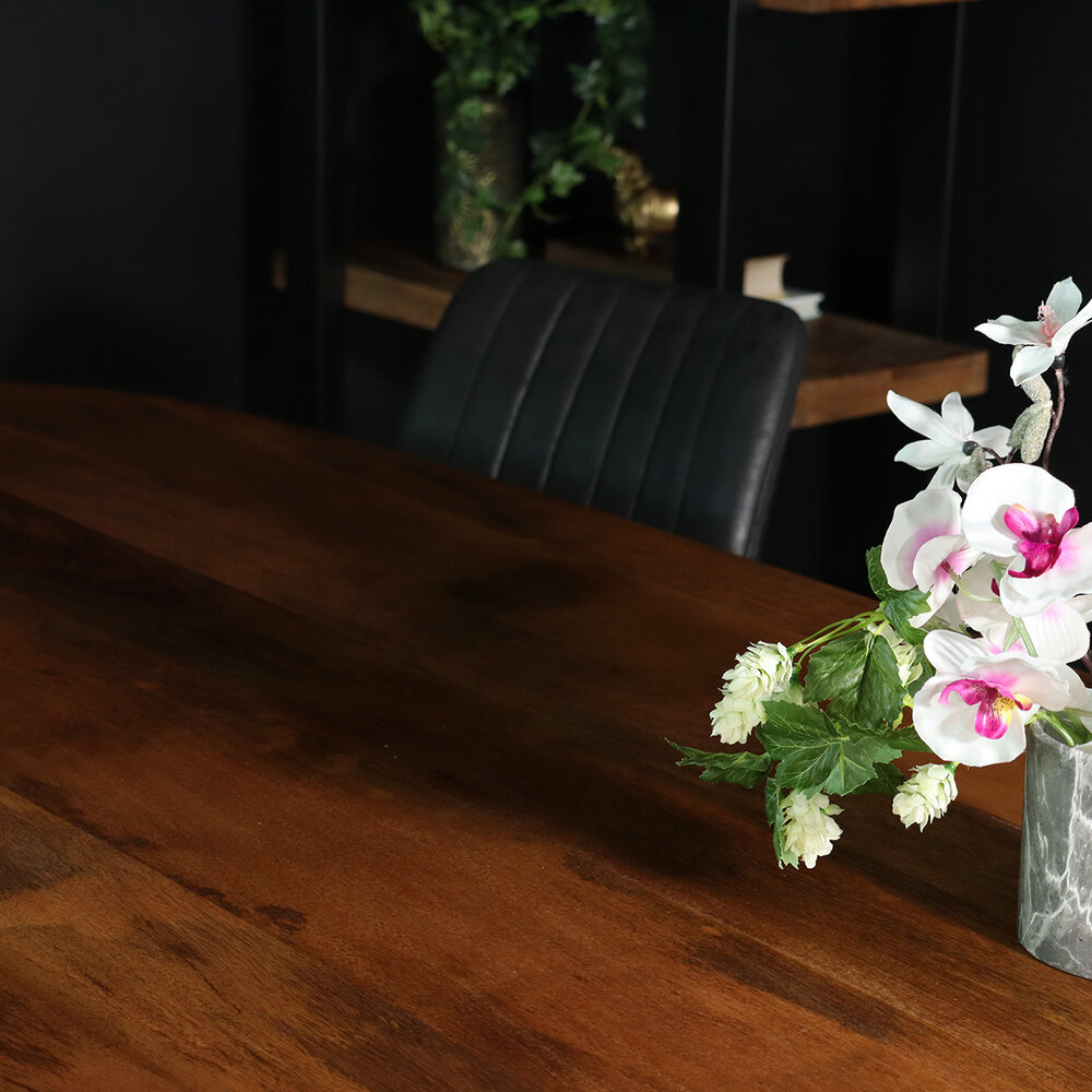 Eettafel deens ovaal mangohout 200cm Austin bruin ovale tafel duurzaam mango eetkamertafel Eettafel deens ovaal mangohout 200cm Austin bruin ovale tafel duurzaam mango eetkamertafel