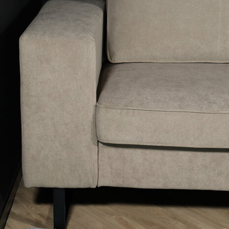 Lizzely Garden & Living Zitbank Zora 2,5-zits taupe ribstof bank stof bankstel Lizzely Garden & Living Zitbank Zora 2,5-zits taupe ribstof bank stof bankstel