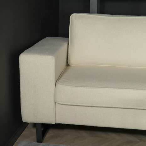 Lizzely Garden & Living Zitbank Zora 2,5-zits beige teddy bank stof bankstel Lizzely Garden & Living Zitbank Zora 2,5-zits beige teddy bank stof bankstel