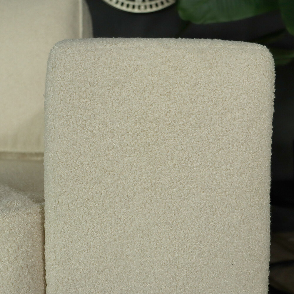 Zitbank Zora 2,5-zits beige teddy bank stof bankstel Zitbank Zora 2,5-zits beige teddy bank stof bankstel