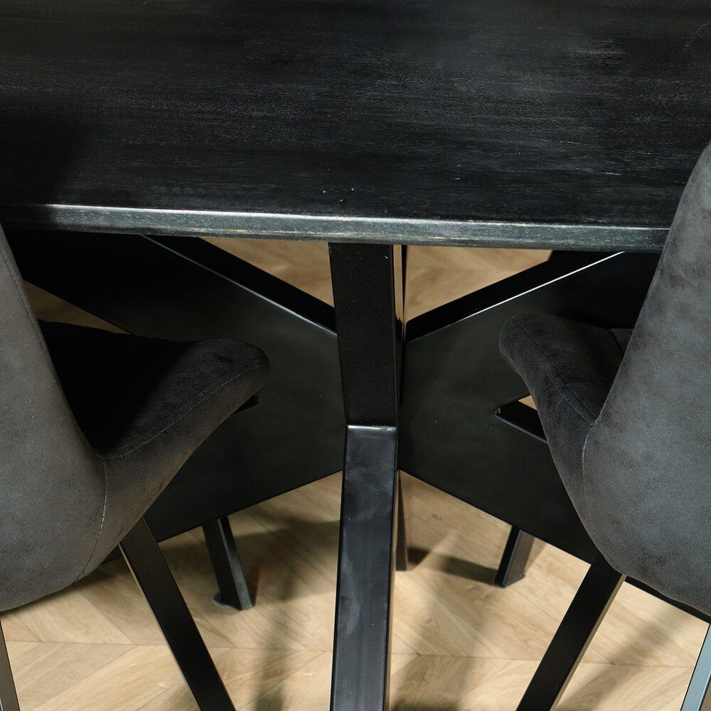 Eettafel deens ovaal mangohout 200cm Austin zwart ovale tafel duurzaam mango eetkamertafel Eettafel deens ovaal mangohout 200cm Austin zwart ovale tafel duurzaam mango eetkamertafel