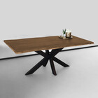 Eettafel boomstam mangohout 200cm Indiana industriële duurzaam boomstamtafel mango Eettafel boomstam mangohout 200cm Indiana industriële duurzaam boomstamtafel mango