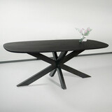 Lizzely Garden & Living Eettafel deens ovaal mangohout 200cm Austin zwart ovale tafel duurzaam mango eetkamertafel Lizzely Garden & Living Eettafel deens ovaal mangohout 200cm Austin zwart ovale tafel duurzaam mango eetkamertafel